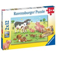 Farm Animals 2 x 12pc Jigsaw Puzzles Extra Image 1 Preview